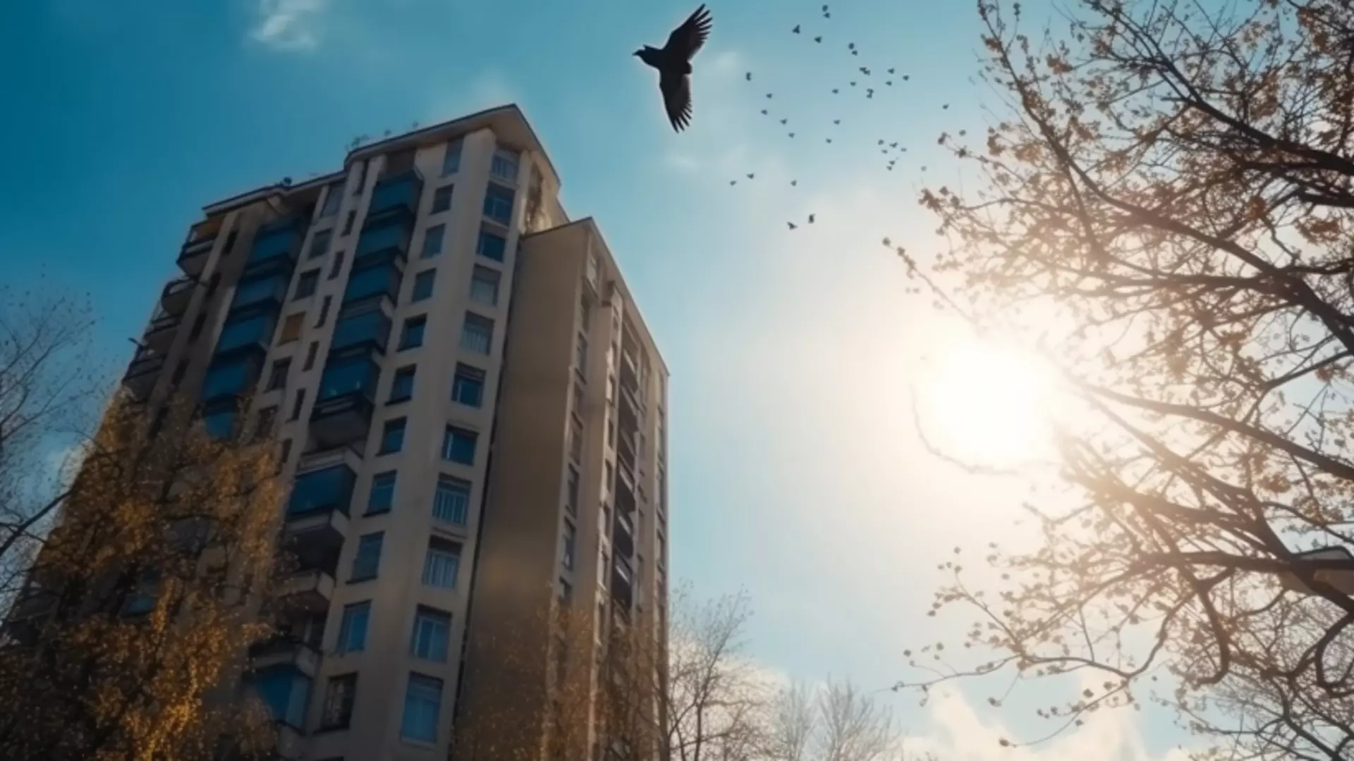 В Башкирии на крышу здания местного банка вернулись краснокнижные птицы